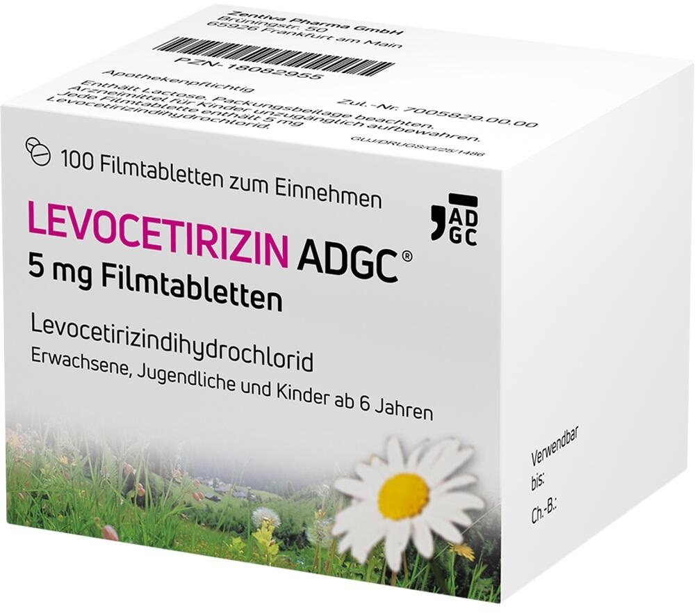 levocetirizin 5 mg filmtabletten 100 st