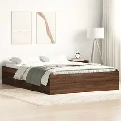 Bettgestell Braun Eichen-Optik 120x200 cm