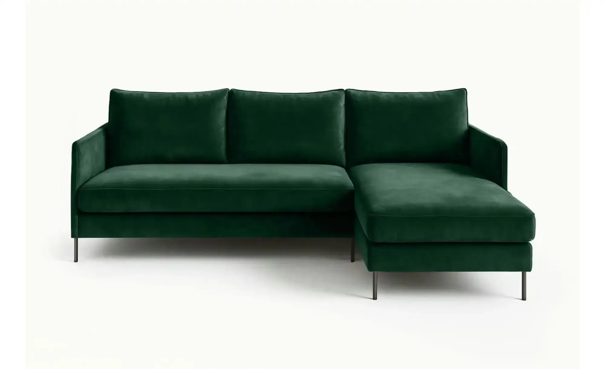 Ecksofa  Bellis ¦ grün ¦ Maße (cm): B: 216 H: 95