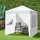 Outsunny Faltpavillon 2 x 2 m inkl. 4 Seitenteile Weiß/Schwarz