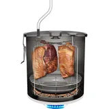 BROWIN BROWIN® Räucherofen im Topf 330115 | 18 Liter | Räucherkammer für Gasherde | 5kg Heimräucherofen Set mit Thermometer
