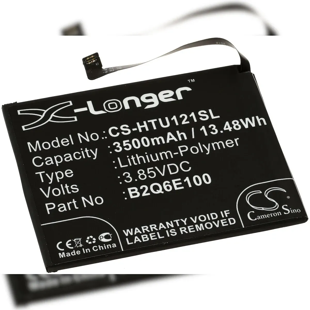 Powery Akku für Handy, Smartphone HTC U12 life, U12 life DUAL SIM TD-LTE