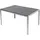 Mojawo Gartentisch 180 x 90 x 74 cm Silber/Grau