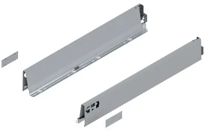 TANDEMBOX Zarge, Höhe M (83 mm), NL=550 mm, links/rechts, für TANDEMBOX intivo/antaro , R9006 weissalumin.