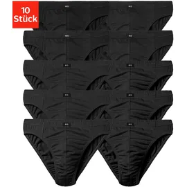 H.I.S. Männer Unterhose Unifarben schwarz XS 10er Pack