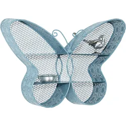 Deko-Wandregal »Schmetterling«, Dekoregal, Wanddeko, 11336369-0 blau