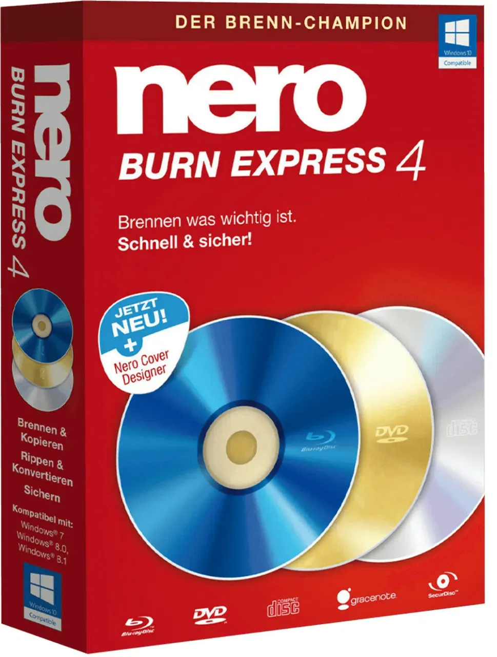 Nero Burn Express 4, 1 gebruiker, winnen