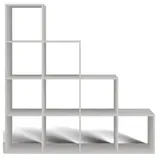 Selsey Stufenregal Weiß, 10 Fächer, Rechteckig, 153x153x30 cm, Wohnzimmer, -
