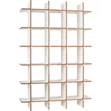 Tojo "solo Modul 6", weiß, B:140cm T:32cm, MDF, Regale, Standregal, Breite/Höhe: cm