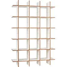 Tojo "solo Modul 6", weiß, B:140cm T:32cm, MDF, Regale, Standregal, Breite/Höhe: cm