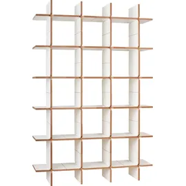 Tojo "solo Modul 6", weiß, B:140cm T:32cm, MDF, Regale, Standregal, Breite/Höhe: cm