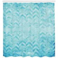 ABAKUHAUS Duschvorhang 175 x 200 cm türkis