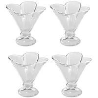 Intirilife Eisschalen Transparent/Weiß 4-tlg.