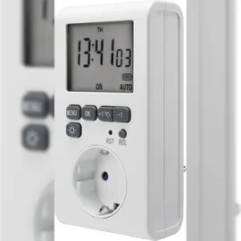 Sygonix SY-3057190 Steckdosen-Zeitschaltuhr digital Wochenprogramm 3680 W IP20 Countdown-Funktion, Timer-Funktion