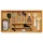SOTech Orga-Box 3 Besteckeinsatz für 90er Schublade 473 x 797 x 56 mm mit 10 Fächern Holz
