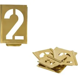 Signierschablonensatz 327 Zahlen 0-9 Schrifthöhe 70mm