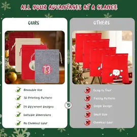 luxuskollektion DIY-Adventskalender Groß 24 Säckchen