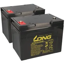 KungLong Ersatzakku für Invacare Comet und Comet HD 2x Kung Long Bleiakku 12V 80Ah Longlife