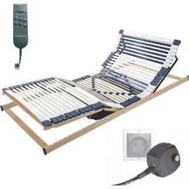 Matratzen Perfekt Elektrischer Lattenrost 80x200 cm – 44 Leisten, 7 Zonen, Notabsenkung, Höchster Komfort