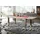 Massivmoebel24 Esstisch mit Ansteckplatten Sheesham 160-200/240x90x76 grau geölt LEEDS #53