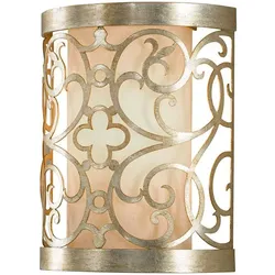 Arabesque 1-flammige Wandleuchte - Blattsilber-Patina - FE-ARABESQUE1