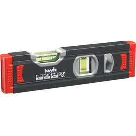 KWB Mini Wasserwaage Aluminium Schwarz/Rot 20 cm