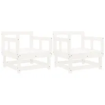 vidaXL Gartenstuhl 2 St. 62 x 0 x 0 cm weiß