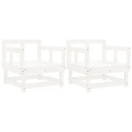 vidaXL Gartenstuhl 2 St. 62 x 0 x 0 cm weiß