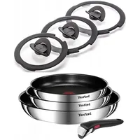 TEFAL INGENIO EMOTION PFANNENSET 7-TEILIG, PFANNEN GLASDECKELN ABNEHMBAREN GRIFF