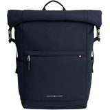 Tommy Hilfiger TH SIGNATURE Rolltop Backpack Blau (Space Blue),