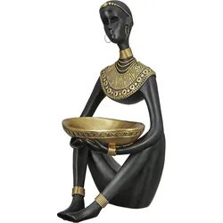GILDE Afrikafigur »Figur Amari« GILDE goldfarben, schwarz