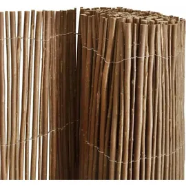vidaXL Weidenzaun 120 x 300 cm Braun/Holz