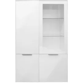 Mäusbacher Vitrine »Mix Box 0771_VR_1-1GL« Höhe 179 cm, weiß