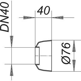Art-Pol Dallmer Wandrosette R 4, DN 40