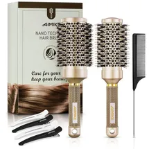 luxuskollektion Rundbürste Wildschweinborsten Haarföhnen Volumen&Glanz 53&43mm