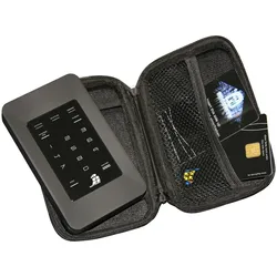DIGITTRADE HS256S externe Festplatte 2TB HDD, 256-Bit AES Hardware Verschlüsselung, 2- Faktor Authentisierung mit Smartcard und PIN Eingabe