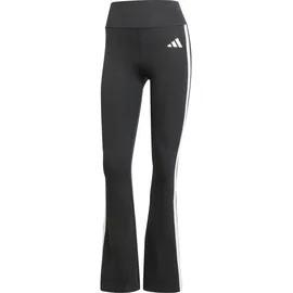 adidas Optime Essentials 3-Streifen Flared, Damen Tights, schwarz - M
