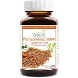 Cellavita Bio Flohsamenschalen Flohsamenpulver gemahlen Pulver Bio-Qualität (150g)