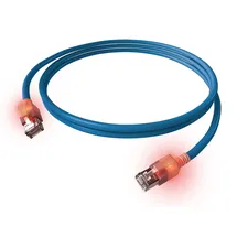 SACON EasyLan DualBoot LED Patchkabel RJ45 S/FTP blau, 3 m
