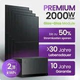 Balkonkraftwerk 2000W Bifazial mit 2,11 kWh Solarspeicher FoxEss Avocado 22 Pro