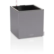 LECHUZA Canto Stone 40 low LED 40 x 40 x 40 cm steingrau
