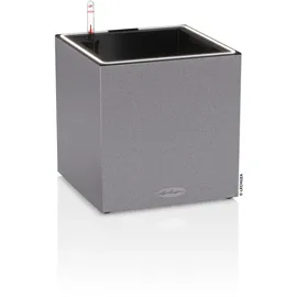 LECHUZA Canto Stone 40 low LED 40 x 40 x 40 cm steingrau