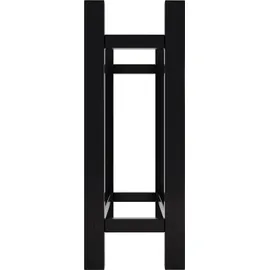 CLP Kaminholzständer Medya Metall 30 x 80 x 80 cm Schwarz