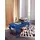 BIZZOTTO Couchtisch Barock Blau Holz 61 x 49 x 106 cm