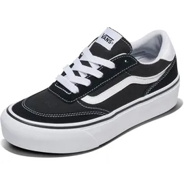 Vans Brooklyn LS Platform Damen Schwarz/Weiß 38,5