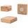 Sigel Magnete braun, Holz 3,3 x 3,3 x 0,9 cm, 4 St.