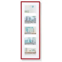 walther + design Lifestyle Galerie Bilderrahmen 5x 10x15 cm, ROT