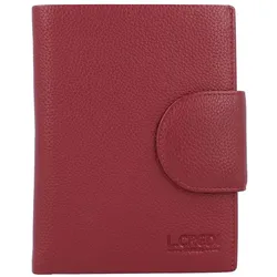L.CREDI Alfredo Geldbörse Leder 10,5 cm rot Rot Damen