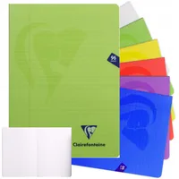 Clairefontaine 303165C - Schulheft / Heft Mimesys, geheftet, DIN A4 21x29,7 cm, 48 Blatt 90g, liniert mit Rand, Einband aus PP, farbig sortiert, 1 Stück