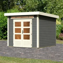 Karibu Ammersee 3 2,76 x 2,79 m Grau